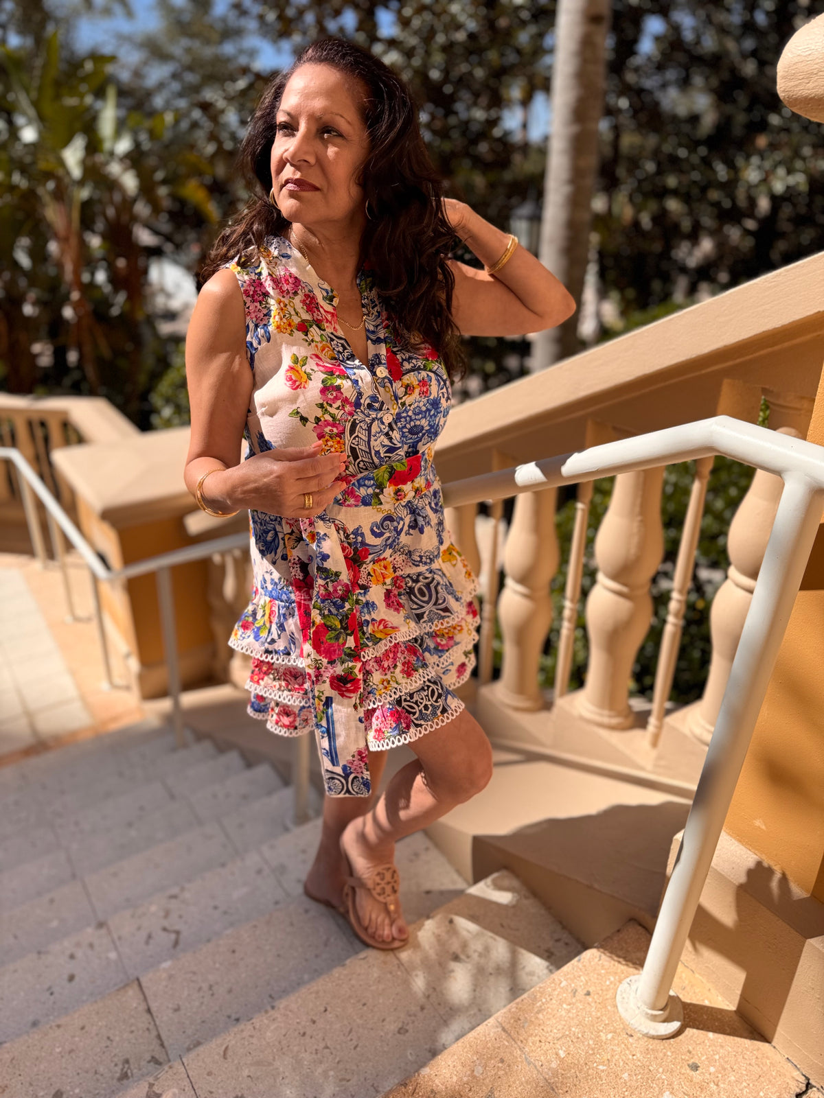 Camilla Love Dress Luxury Mediterranean Floral Mini Dress | Resort Wear & European Summer| Handmade by Luisa Positano, Italy. Camilla Love Dress Luxury Mediterranean Floral Mini Dress | Resort Wear & European Summer| Handmade by Luisa Positano, Italy.