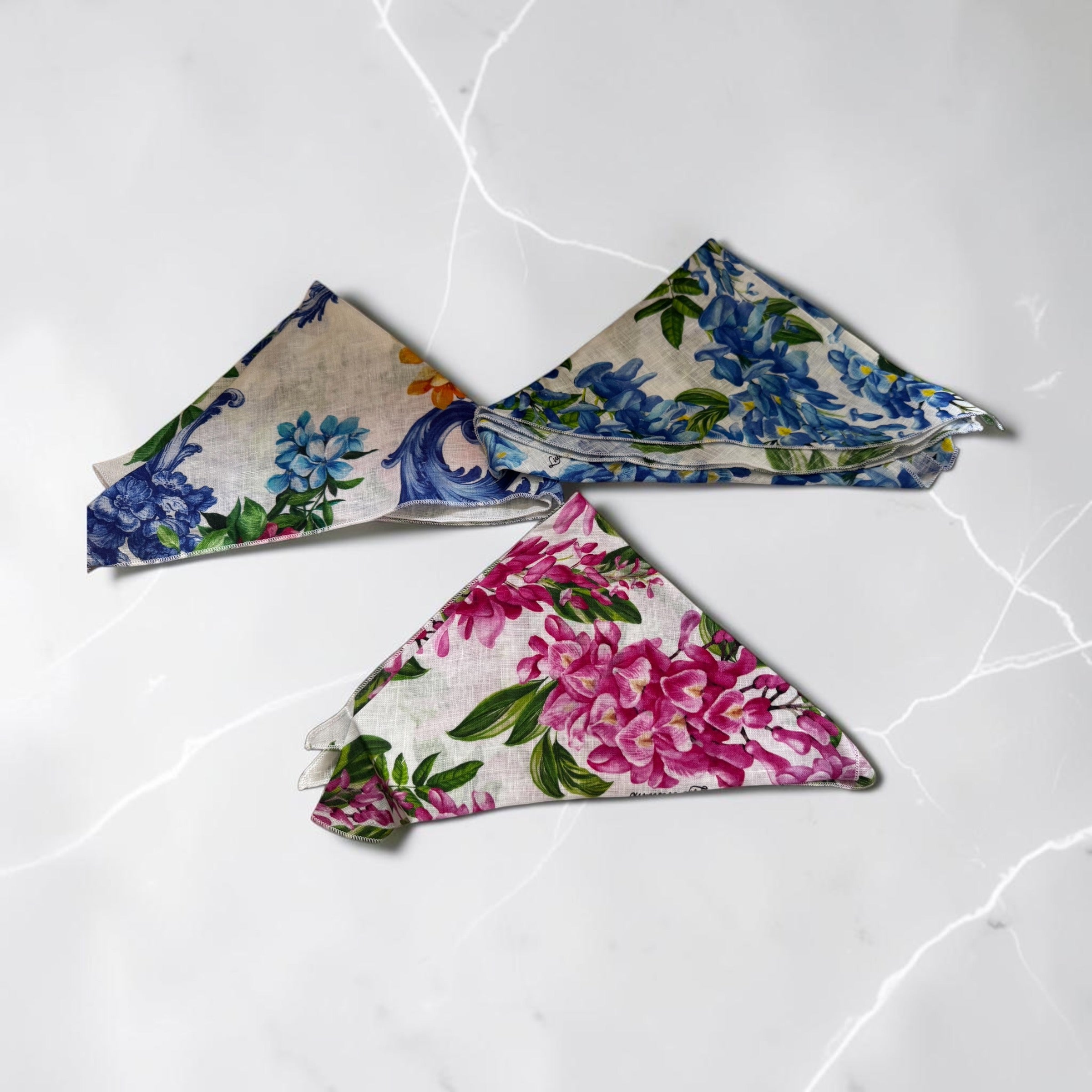 The Bellissima Bacchus Printed Linen Bandana Set